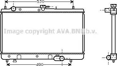 Ava Quality Cooling MZA2071 - Radiator, engine cooling autospares.lv