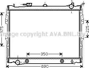 Ava Quality Cooling MZ 2190 - Radiator, engine cooling autospares.lv