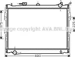 Ava Quality Cooling MZ 2191 - Radiator, engine cooling autospares.lv