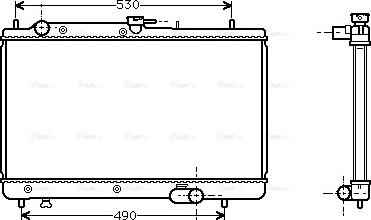 Ava Quality Cooling MZA2066 - Radiator, engine cooling autospares.lv