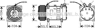 Ava Quality Cooling NHK001 - Compressor, air conditioning autospares.lv