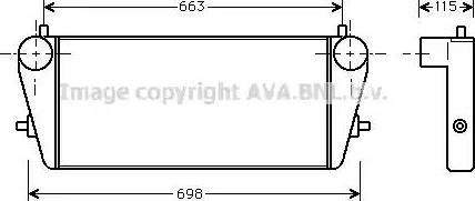 Ava Quality Cooling OL 4189 - Intercooler, charger autospares.lv