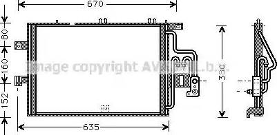 Ava Quality Cooling OL 5309 - Condenser, air conditioning autospares.lv