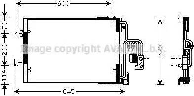 Ava Quality Cooling OL5385D - Condenser, air conditioning autospares.lv