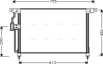 Ava Quality Cooling OL 5228 - Condenser, air conditioning autospares.lv