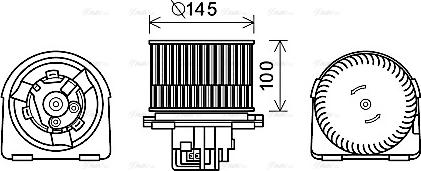 Ava Quality Cooling OL8619 - Interior Blower autospares.lv