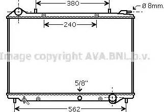 Ava Quality Cooling OL 2441 - Radiator, engine cooling autospares.lv