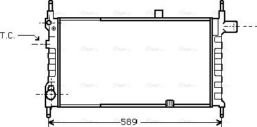 Ava Quality Cooling OL 2063 - Radiator, engine cooling autospares.lv