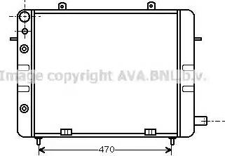 Ava Quality Cooling OL 2083 - Radiator, engine cooling autospares.lv