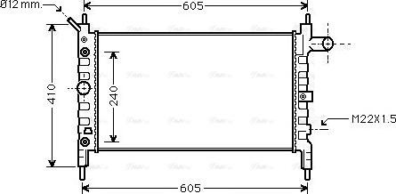 Ava Quality Cooling OL 2026 - Radiator, engine cooling autospares.lv