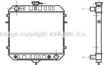 Ava Quality Cooling OL 2076 - Radiator, engine cooling autospares.lv