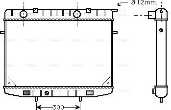 Ava Quality Cooling OL 2188 - Radiator, engine cooling autospares.lv