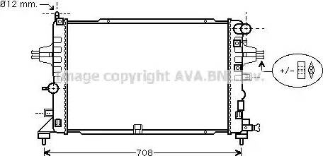 Ava Quality Cooling OL 2381 - Radiator, engine cooling autospares.lv