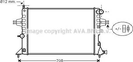 Ava Quality Cooling OL 2296 - Radiator, engine cooling autospares.lv