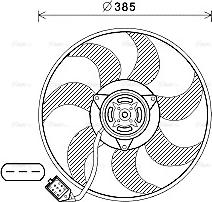 Ava Quality Cooling OL7670 - Fan, radiator autospares.lv
