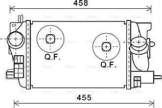 Ava Quality Cooling OLA4593 - Intercooler, charger autospares.lv