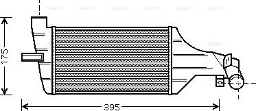 Ava Quality Cooling OLA4374 - Intercooler, charger autospares.lv