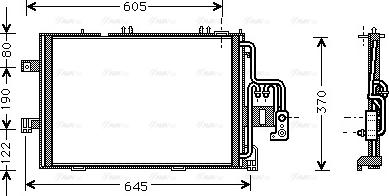 Ava Quality Cooling OLA5369 - Condenser, air conditioning autospares.lv