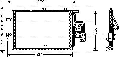 Ava Quality Cooling OLA5309 - Condenser, air conditioning autospares.lv