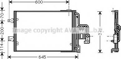 Ava Quality Cooling OLA5385 - Condenser, air conditioning autospares.lv