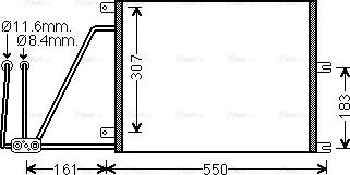 Ava Quality Cooling OLA5265 - Condenser, air conditioning autospares.lv