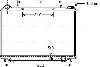 Ava Quality Cooling OLA2441 - Radiator, engine cooling autospares.lv