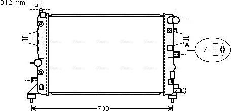 Ava Quality Cooling OLA2362 - Radiator, engine cooling autospares.lv