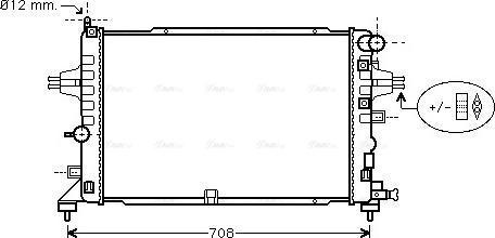 Ava Quality Cooling OLA2381 - Radiator, engine cooling autospares.lv