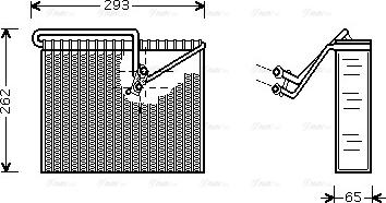 Ava Quality Cooling OL V372 - Evaporator, air conditioning autospares.lv