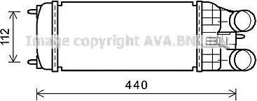 Ava Quality Cooling PE4361 - Intercooler, charger autospares.lv