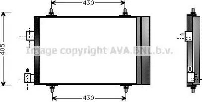 Ava Quality Cooling PE 5193 - Condenser, air conditioning autospares.lv