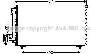 Ava Quality Cooling PE 5155 - Condenser, air conditioning autospares.lv