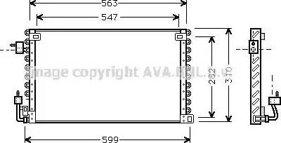 Ava Quality Cooling PE 5180 - Condenser, air conditioning autospares.lv