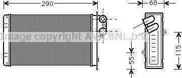 Magneti Marelli 350218202000 - Heat Exchanger, interior heating autospares.lv