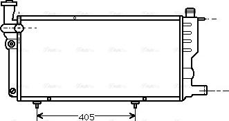 Ava Quality Cooling PE 2099 - Radiator, engine cooling autospares.lv