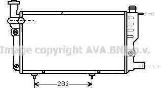 Ava Quality Cooling PE 2095 - Radiator, engine cooling autospares.lv