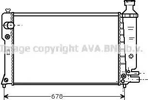 Ava Quality Cooling PEA2097 - Radiator, engine cooling autospares.lv