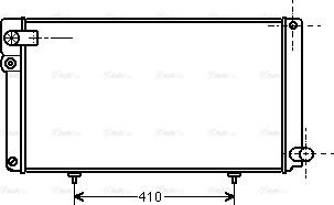 Ava Quality Cooling PE 2042 - Radiator, engine cooling autospares.lv