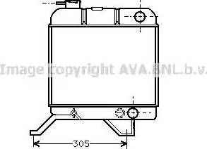 Ava Quality Cooling PE 2011 - Radiator, engine cooling autospares.lv