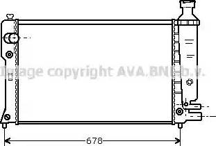 Ava Quality Cooling PE 2152 - Radiator, engine cooling autospares.lv