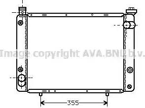 Ava Quality Cooling PE 2129 - Radiator, engine cooling autospares.lv