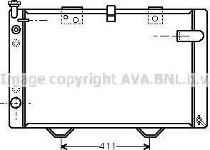 Ava Quality Cooling PE 2174 - Radiator, engine cooling autospares.lv