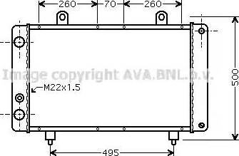 Ava Quality Cooling PE 2319 - Radiator, engine cooling autospares.lv