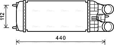 Ava Quality Cooling PEA4361 - Intercooler, charger autospares.lv
