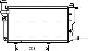 Ava Quality Cooling PEA2095 - Radiator, engine cooling autospares.lv