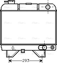 Ava Quality Cooling PEA2021 - Radiator, engine cooling autospares.lv