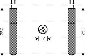 Ava Quality Cooling PED302 - Dryer, air conditioning autospares.lv