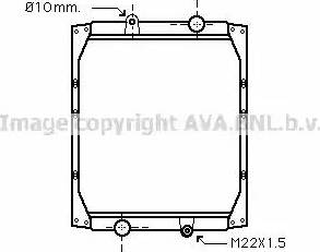 Ava Quality Cooling RE 2051 - Radiator, engine cooling autospares.lv