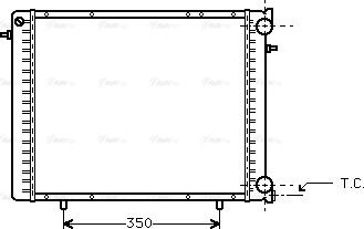 Ava Quality Cooling RT 2045 - Radiator, engine cooling autospares.lv