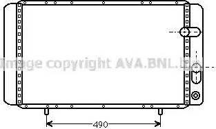 Ava Quality Cooling RT 2084 - Radiator, engine cooling autospares.lv